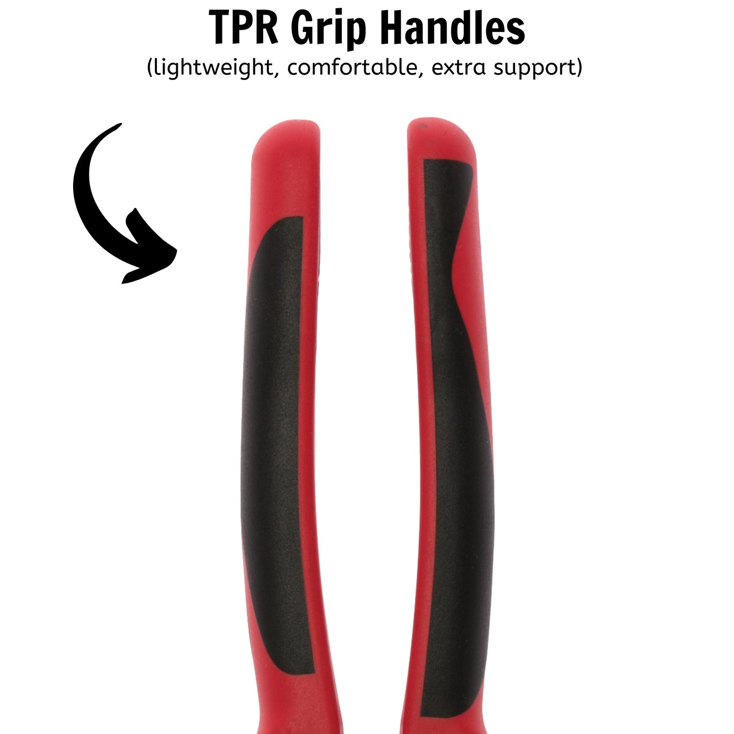 Teng Tools 8 Inch TPR Grip Handle Cable Cutters for Cutting Copper & Aluminum - MB444-8T