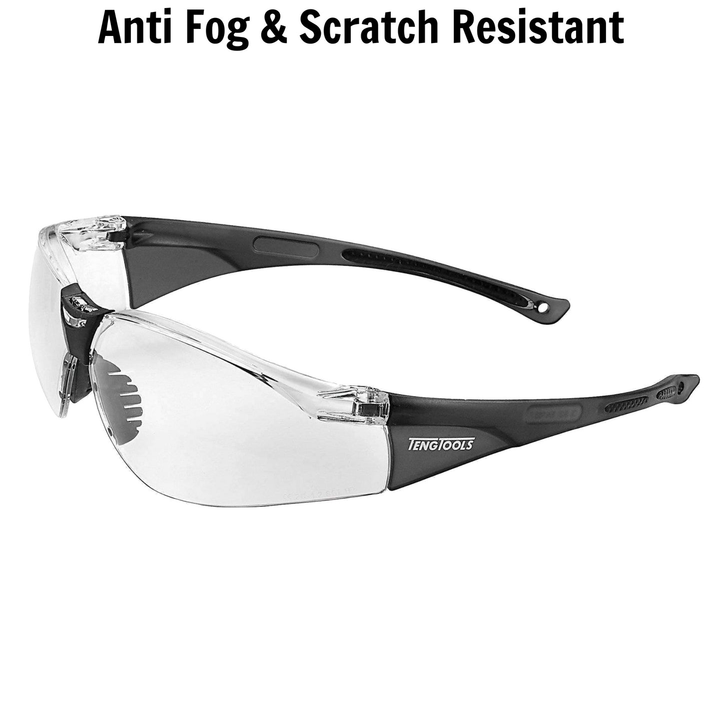 Teng Tools Anti Fog, Scratch Resistant Sports Inspired Safety Glasses With Clear Lenses - SG713