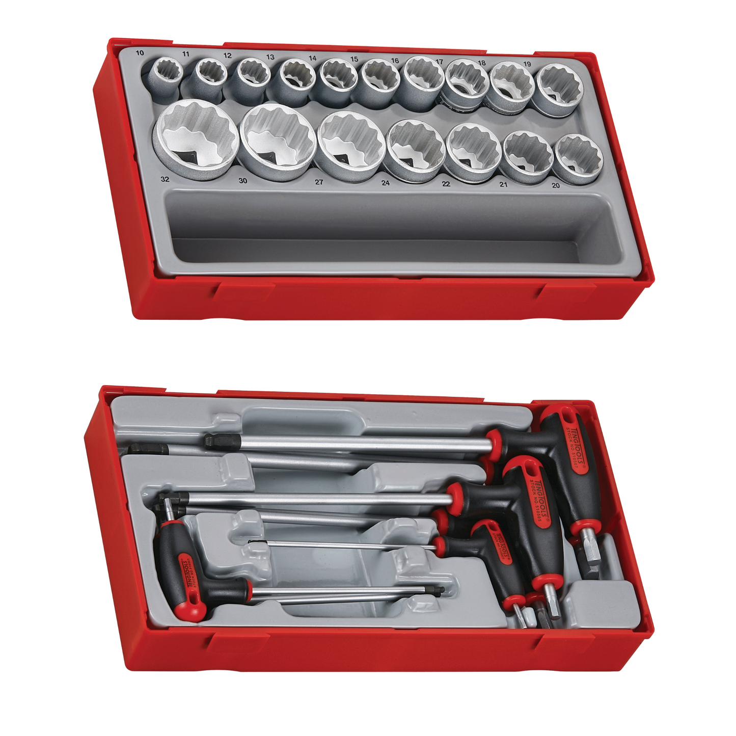 Teng Tools 135 Piece 16 Drawer Metric Series Tool Kit - SERIES135MSTACK