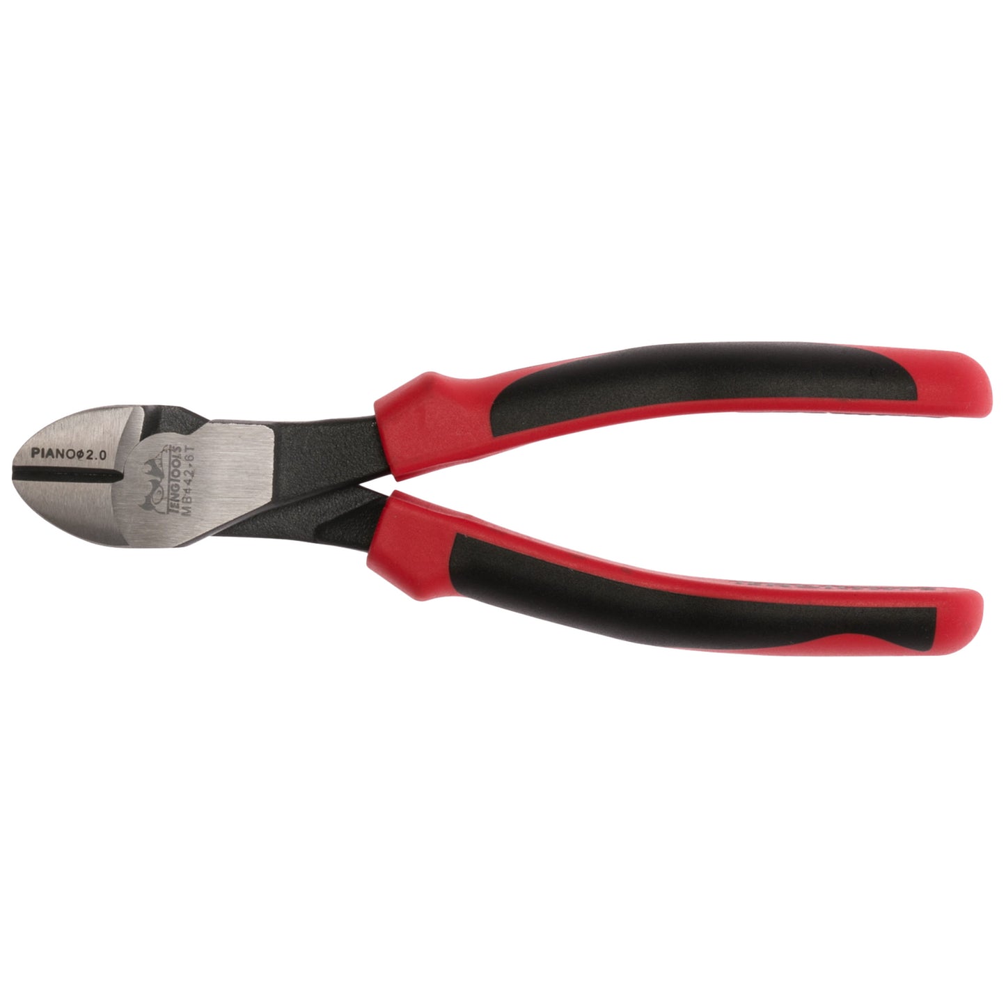 Teng Tools 6 Inch Heavy Duty Precision Side Cutting Pliers With TPR Grip Handles - MB442-6T