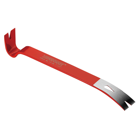 Teng Tools 7.5 Inch Long Wrecking Pry Bar For Leverage, Nail Removal and Can Opening - PF190